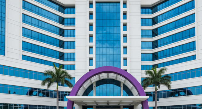 Inklo Parceria Integrada: ambiente com a marca do hospital